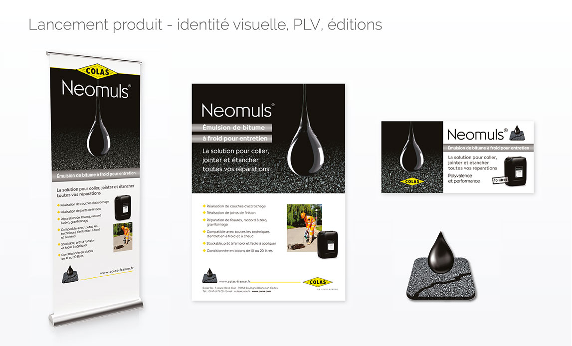 Lancement produit - identité visuelle, PLV, éditions