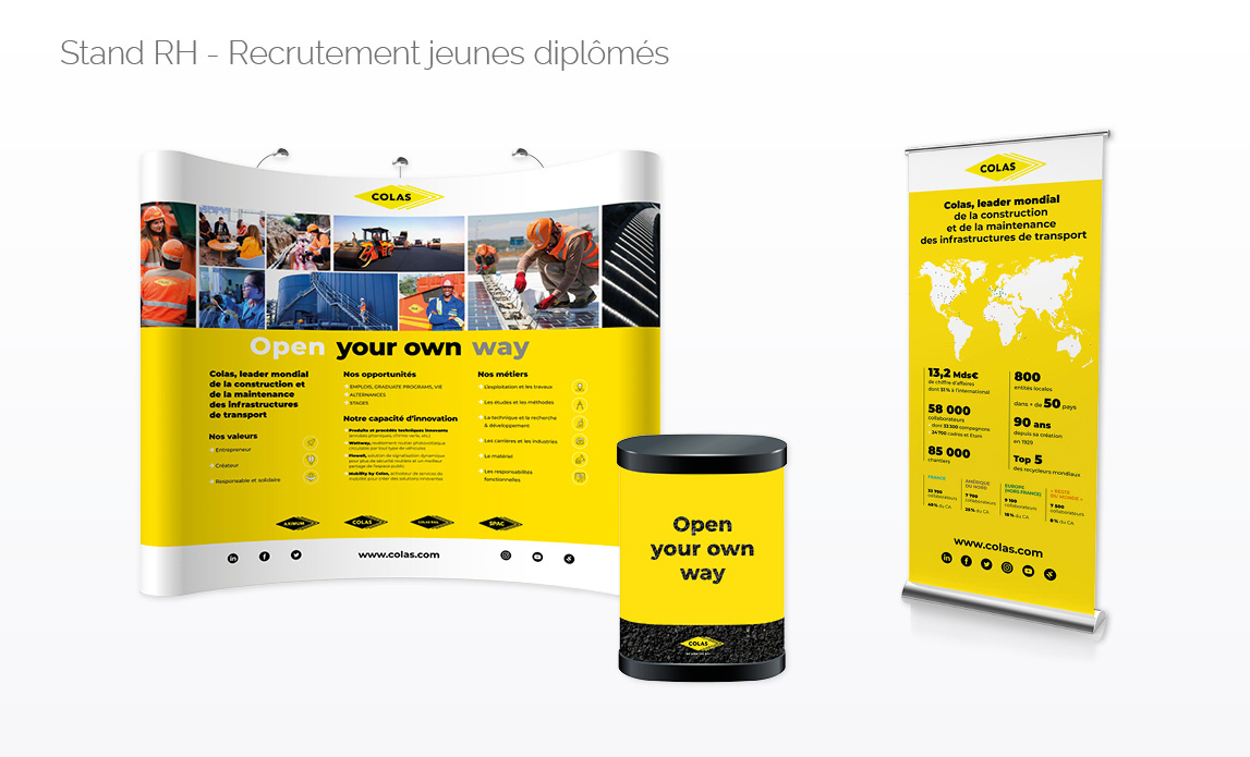 Stand RH recrutement jeunes diplômés