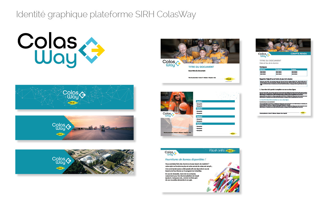 Identité graphique plateforme SIRH ColasWay