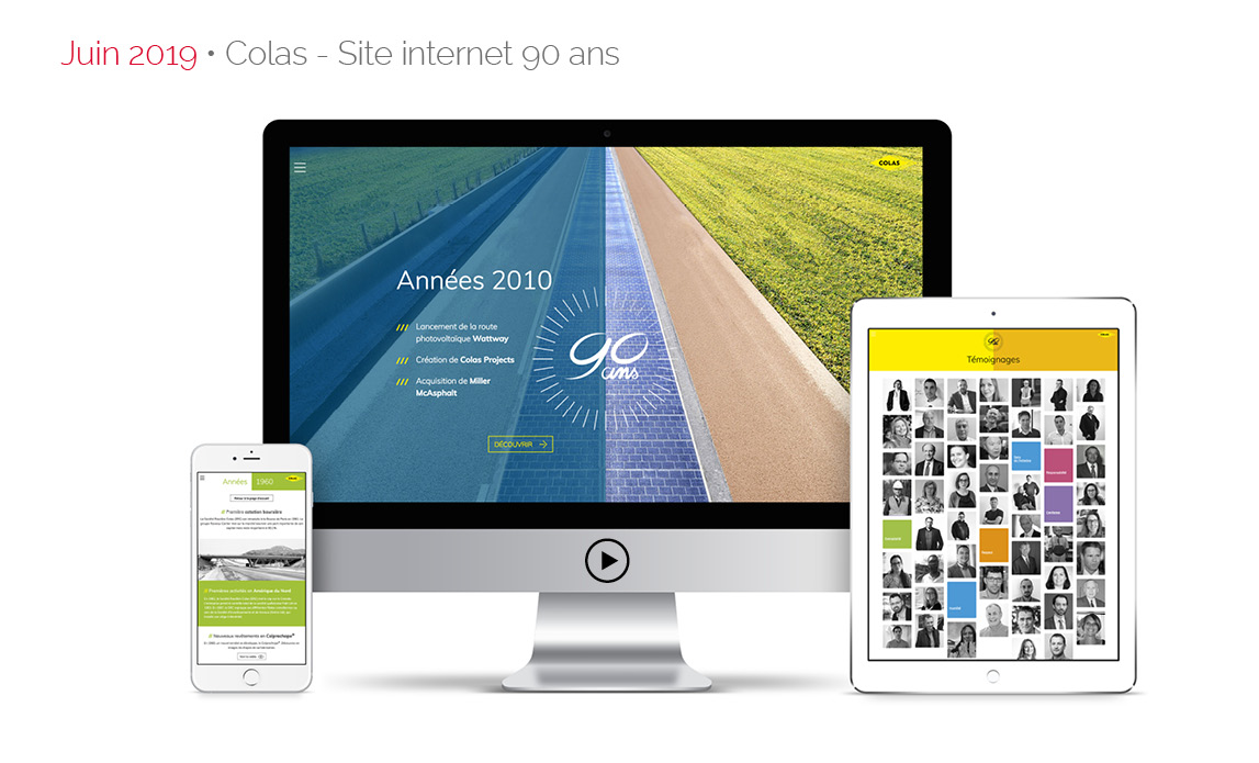 Juin 2019 • Colas - Site internet 90 ans